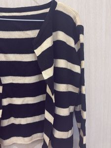Striped Knit Cardigan