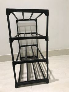 4-Tier Black Rack Organizer