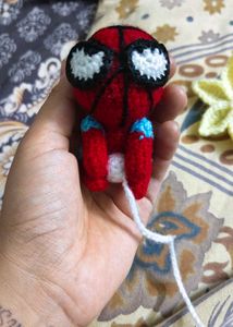 🕷️ Handmade Crochet Spider-Man Keychain 🕸️