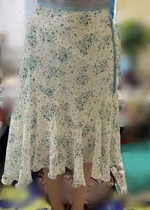 Flowy Skirt with Polka Dot Print
