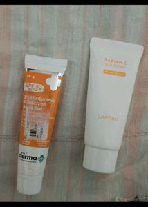 Sample of 2 Popular viral sunscreen