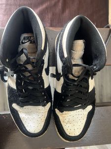 Unique Black &amp; White High-Top Sneakers