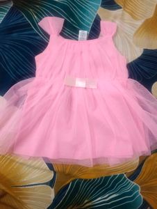 Adorable Pink Tulle Dress with Bow