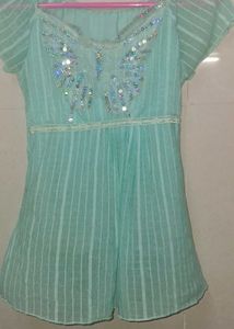 ​✨ Y2K Mint Fairy Butterfly Sequin Top ✨