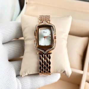 _DIOR WATCH_*  Fancy Diamond Case Model For Ladies