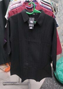 Zara Black Striped Shirt