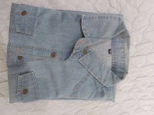 Light Wash Denim one piece with open buttons