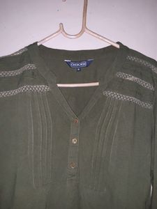 Olive Green Top