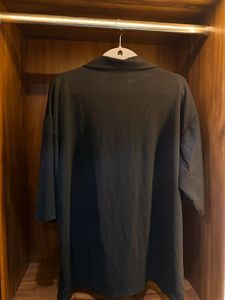 Black V-Neck Polo T-Shirt