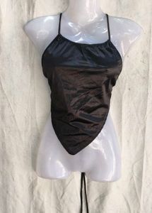 Black Halter Neck Bandeau Top