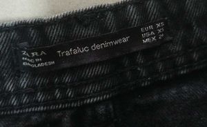zara mini ribbed skirt