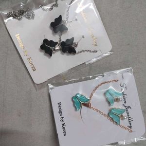 Butterfly Jewelry Set Price 140 Combo