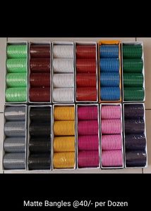 Matte Bangles Set Of 12 Dozen