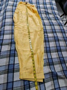 Elegant Red Kurta with Yellow Patiala Pants