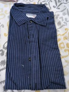 Denizen Blue Striped Button-Up Shirt