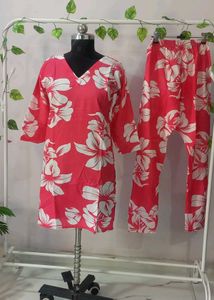 Vibrant Floral Print coord set