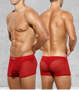 Men's Red Fishnet Boxer Briefs
