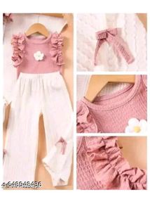 Cute Flower Top and Pants Set