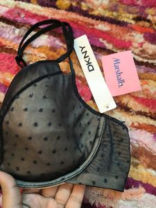 DKNY Sheer Dot Bra