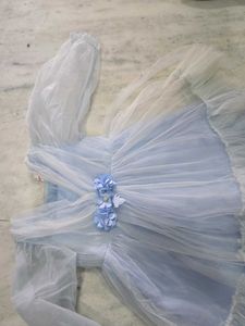 Baby Blue Tulle Party Dress