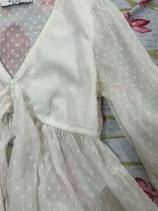 NAK-D premium brand white full sleeves top