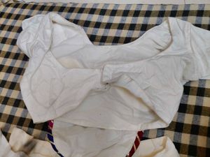 White Lehenga Choli with Dupatta
