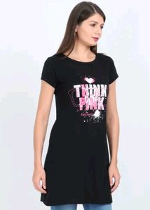 Black 'Think Pink' T-Shirt Top