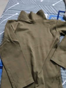 Khaki Long Sleeve Top with no any flaw.