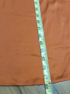 Elegant Rust Satin Lace Dress