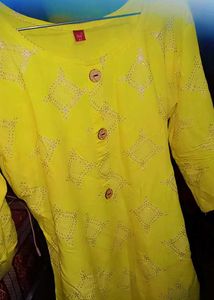 Beautiful Lemon Yellow Kurti