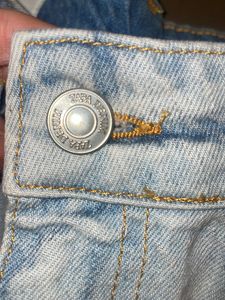 ZARA Light Wash Wide Leg Jeans