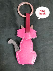Imported Pure Leather CAT/MEOW/KITTEN Keychain