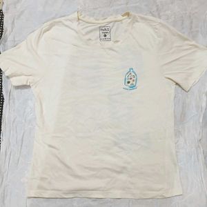 Cream Graphic T-Shirt