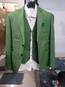 Classic Olive Green three piece suit