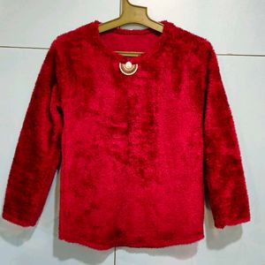 Red Fuzzy Sweater