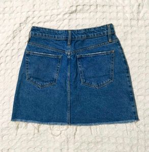 ZARA Blue Denim Mini Skirt