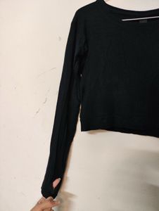 Black Long Sleeve Top