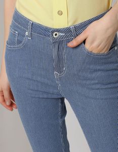 Striped Denim Jeans