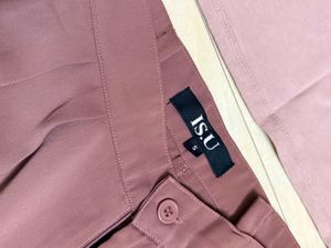 Stylish Mauve Crop Top and Pants Set
