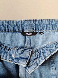 Stylish Denim Cargo Mini Skirt