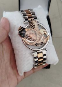 Elegant Two-Tone Metal Watch