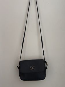 Chic Black Butterfly Crossbody Bag