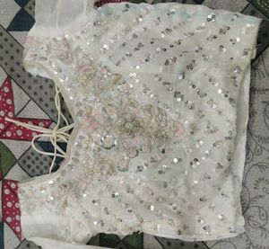 White Embellished Lehenga Choli