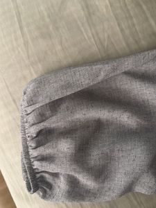 Grey Textured Long Sleeve Top