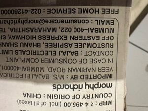 Morphy Richards Grament Steamer sealed pack