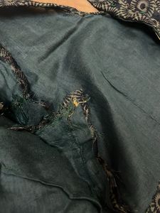 Elegant Black Floral Saree with blouse