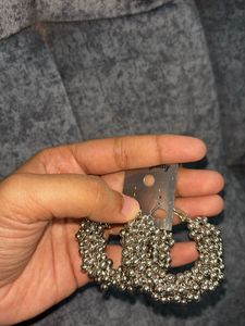 Chic Beaded Hoop Earrings
