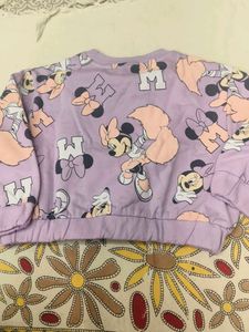 Cute Minnie Mouse Fleece Sweatshirt