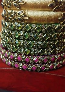 Elegant Silk Thread Bangles each set 280