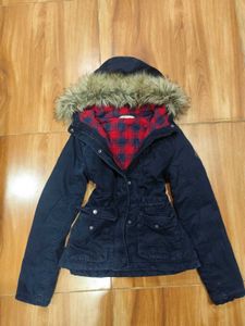 Hollister rare fur hooded jacket